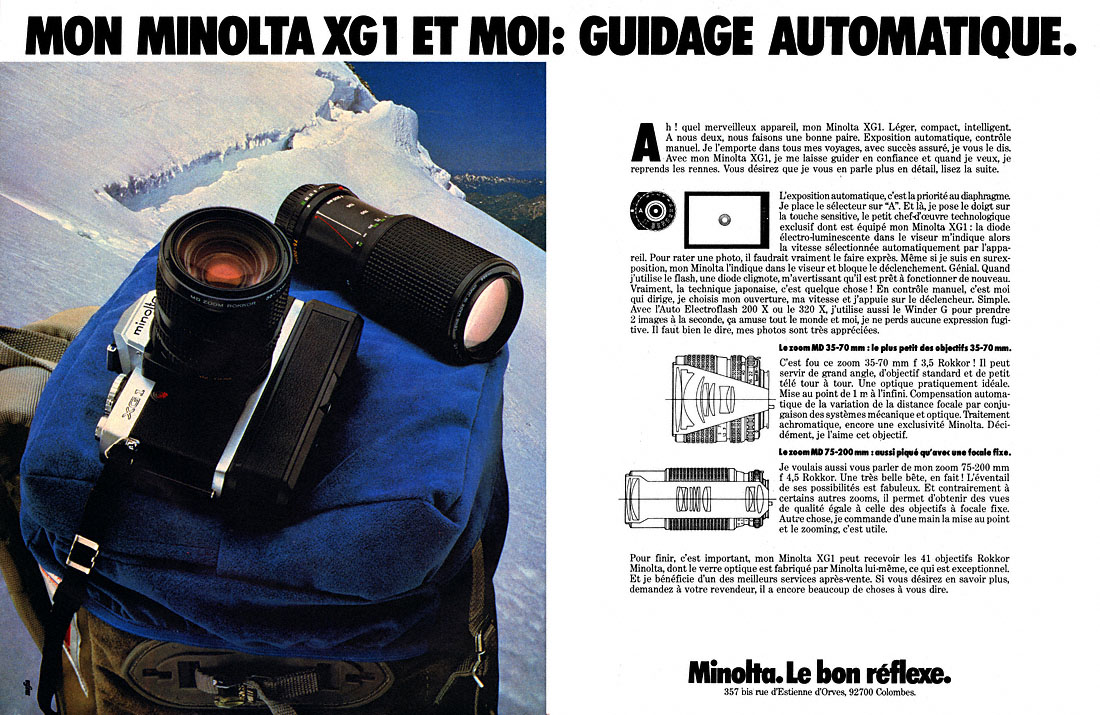 Publicité Minolta 1979