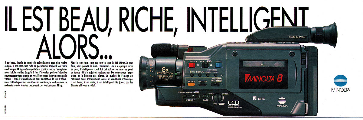 Publicité Minolta 1989