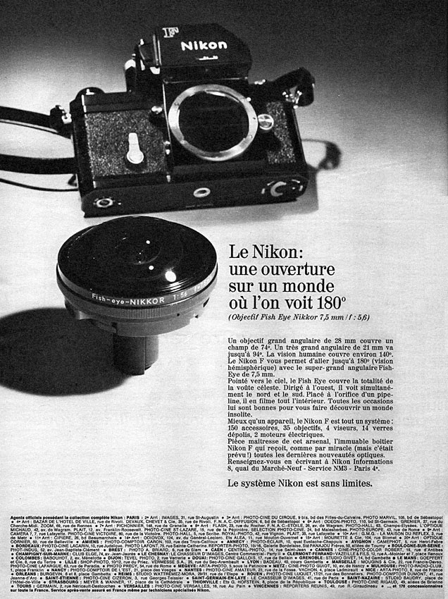 Publicité Nikon 1970