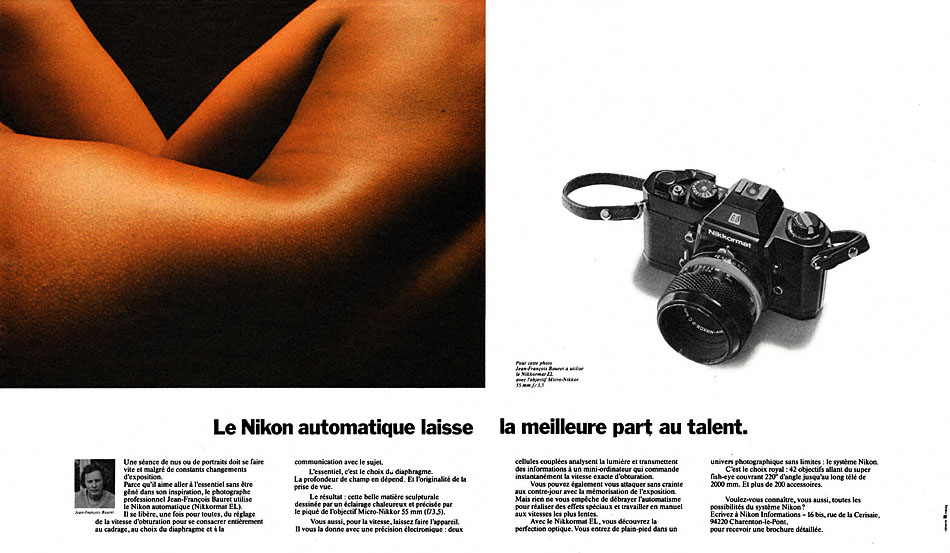 Publicité Nikon 1975