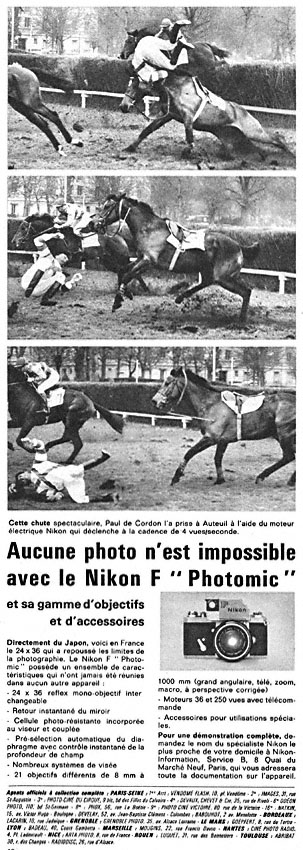 Publicité Nikon 1963