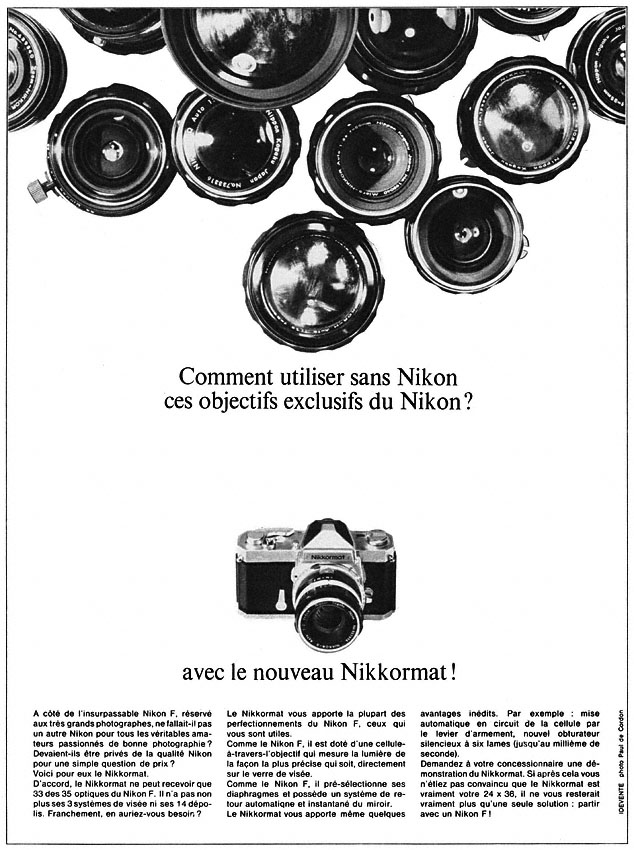 Publicité Nikon 1966