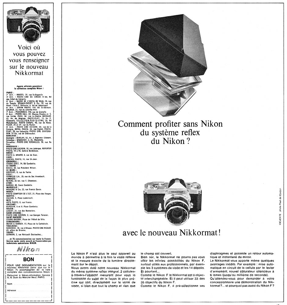 Publicit� Nikon 1966