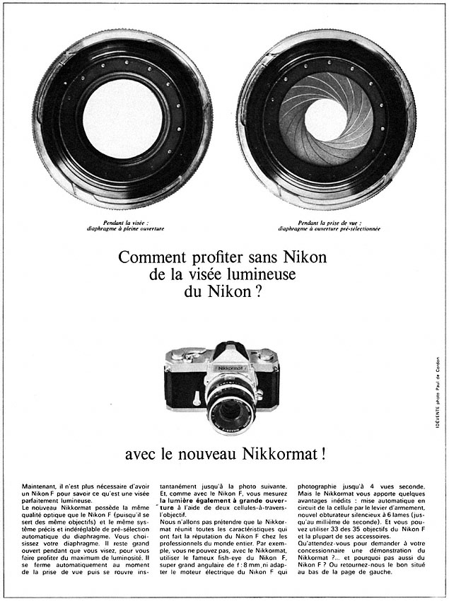 Publicité Nikon 1966