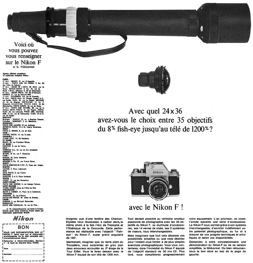 Publicité Nikon 1966