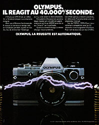 Publicit Olympus 1980