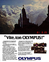 Publicit Olympus 1981