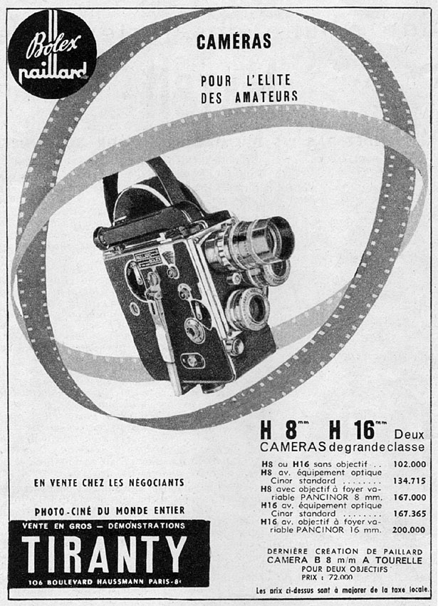 Publicité Paillard 1954