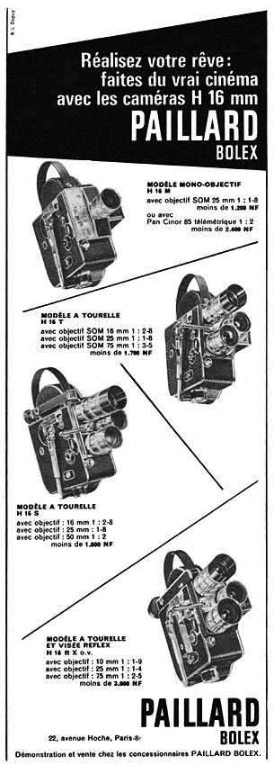 Publicité Paillard 1962