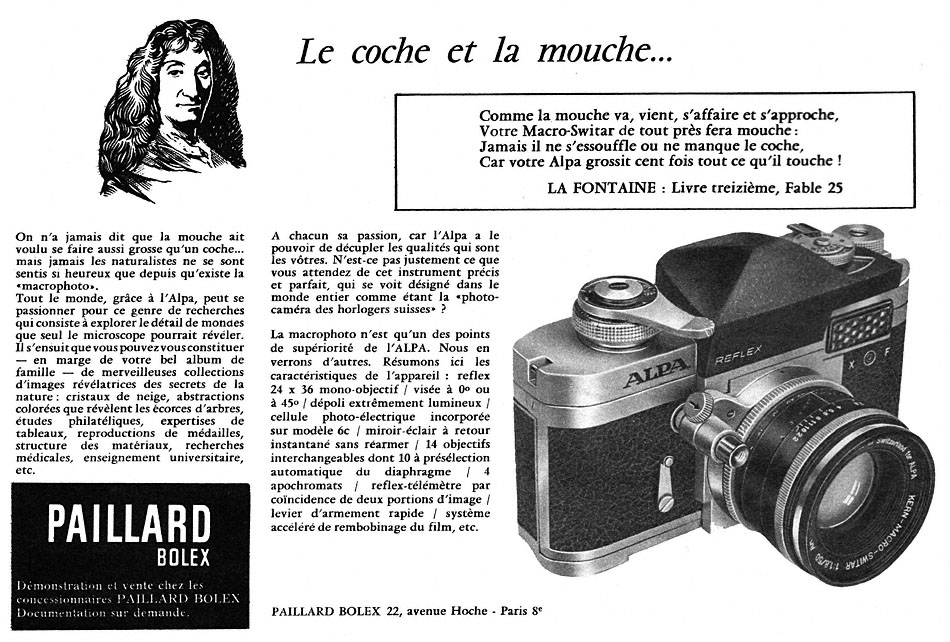 Publicité Paillard 1962