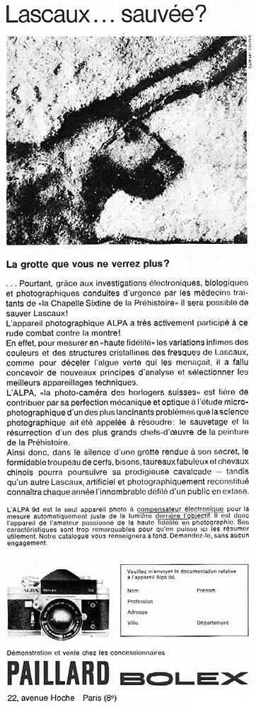 Publicit� Paillard 1965