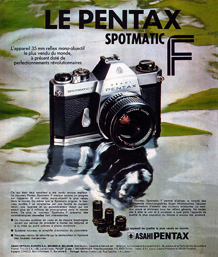 Publicité Pentax 1974
