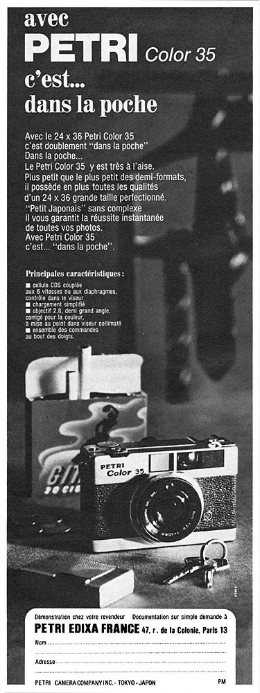Publicit� Petri 1969