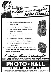 Publicit Photo-Hall 1954