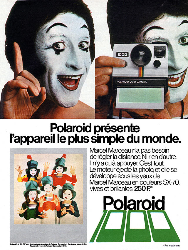 Publicité Polaroid 1978