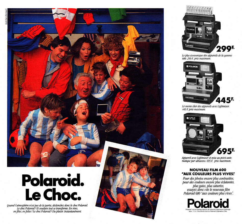 Publicité Polaroid 1984