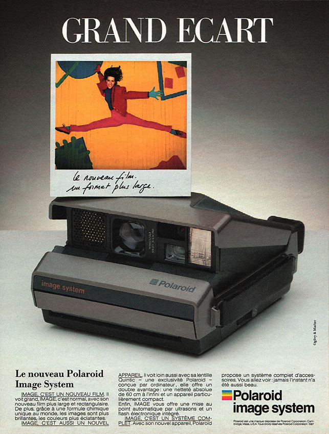 Publicité Polaroid 1987