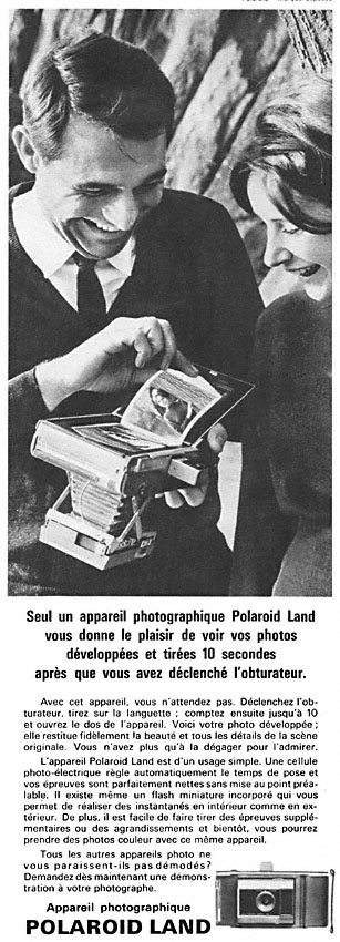 Publicité Polaroid 1963
