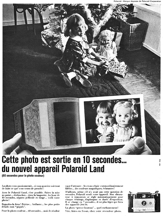 Publicité Polaroid 1964