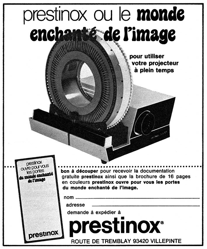 Publicité Prestinox 1974