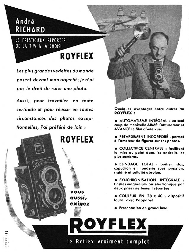 Publicité Royer 1954