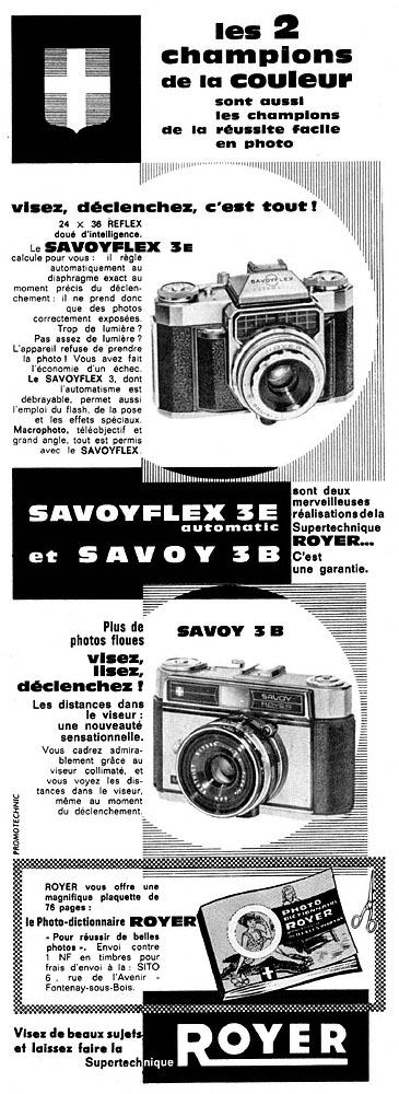 Publicité Royer 1962