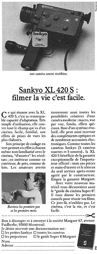 Publicité Sankyo 1981