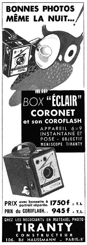 Publicité Tiranty 1952