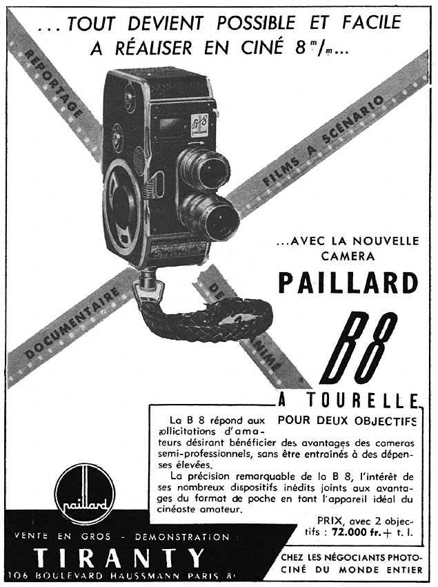 Publicité Tiranty 1953