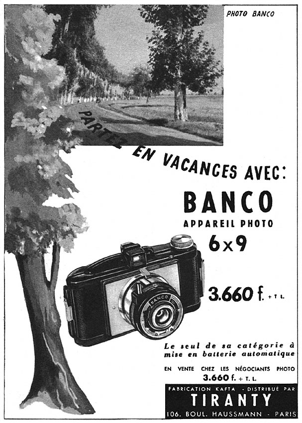 Publicité Tiranty 1954