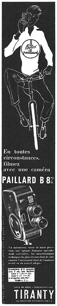 Publicité Tiranty 1956