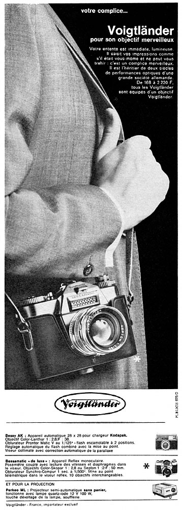 Publicit� Voigtl�nder 1966