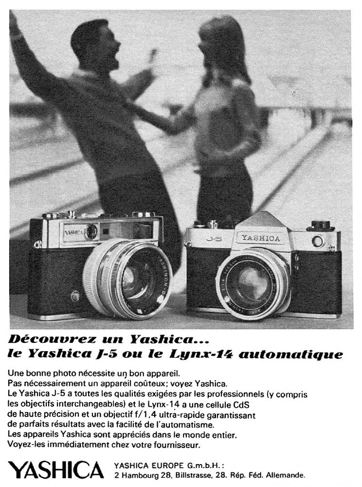 Publicit� Yashica 1966