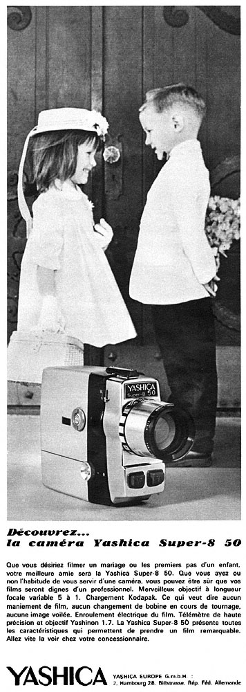 Publicit� Yashica 1966
