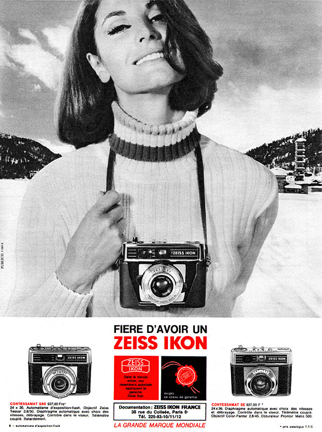 Publicité Zeiss Ikon 1965