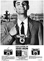 Publicité Zeiss Ikon 1966