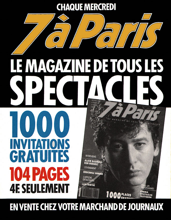 Publicité 7aParis 1987