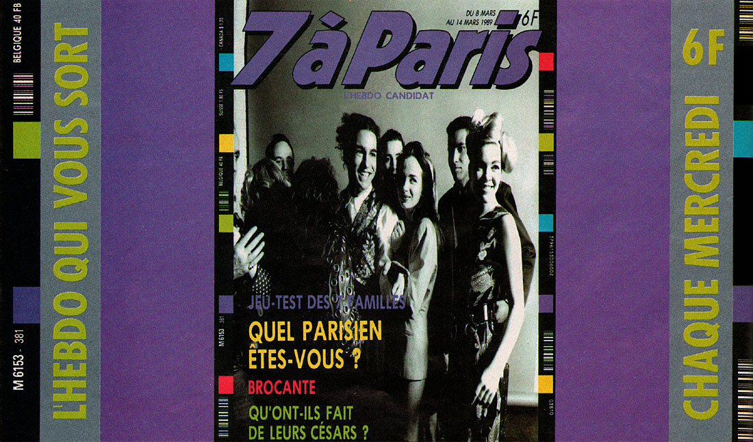 Publicité 7aParis 1989