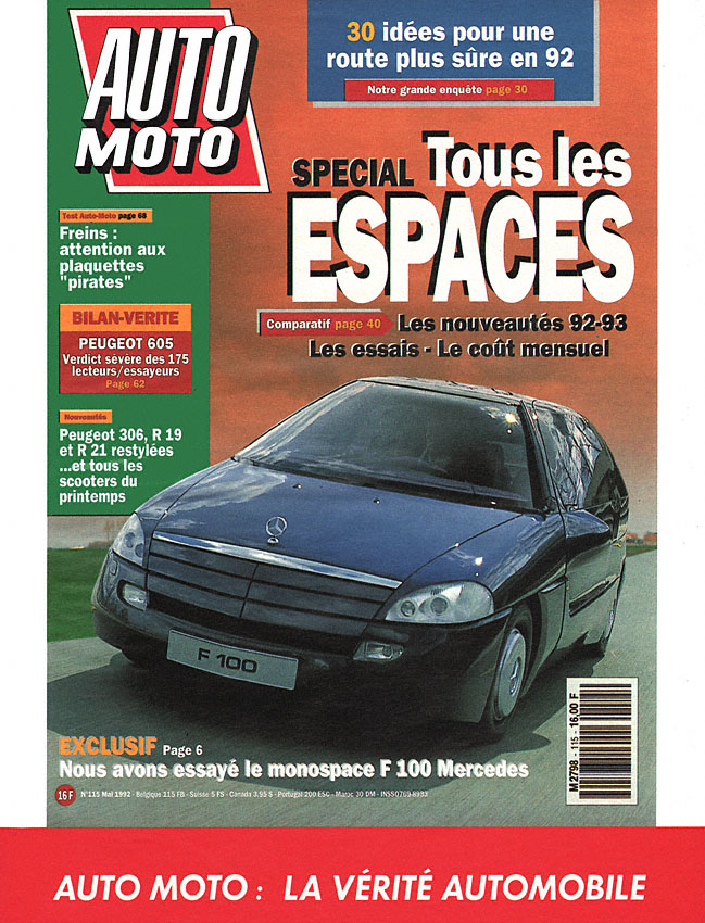 Publicité Auto Moto 1992