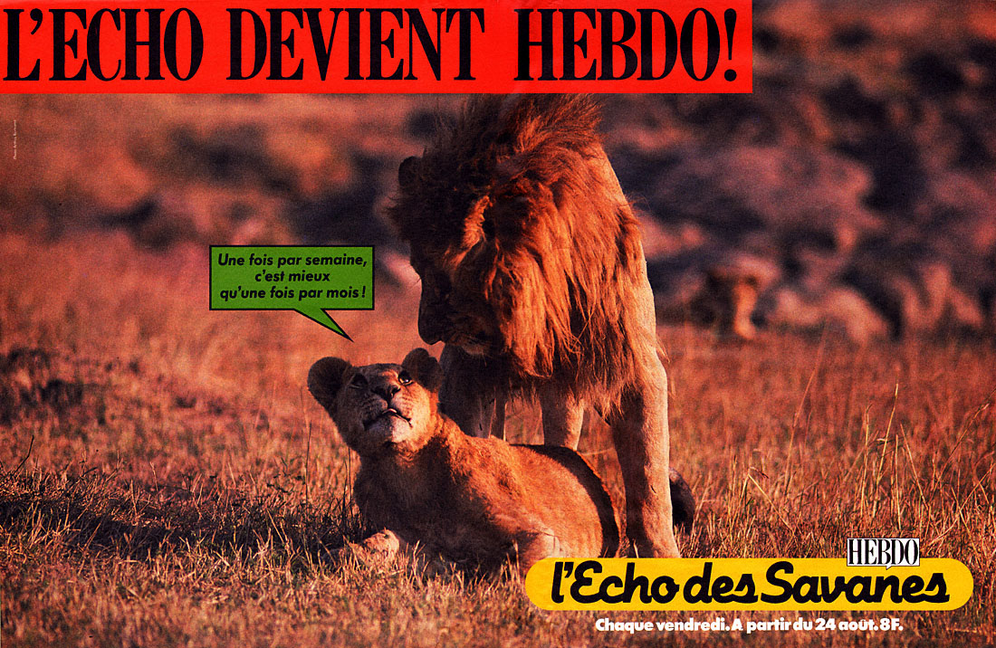 Publicité Echo des Savanes 1984