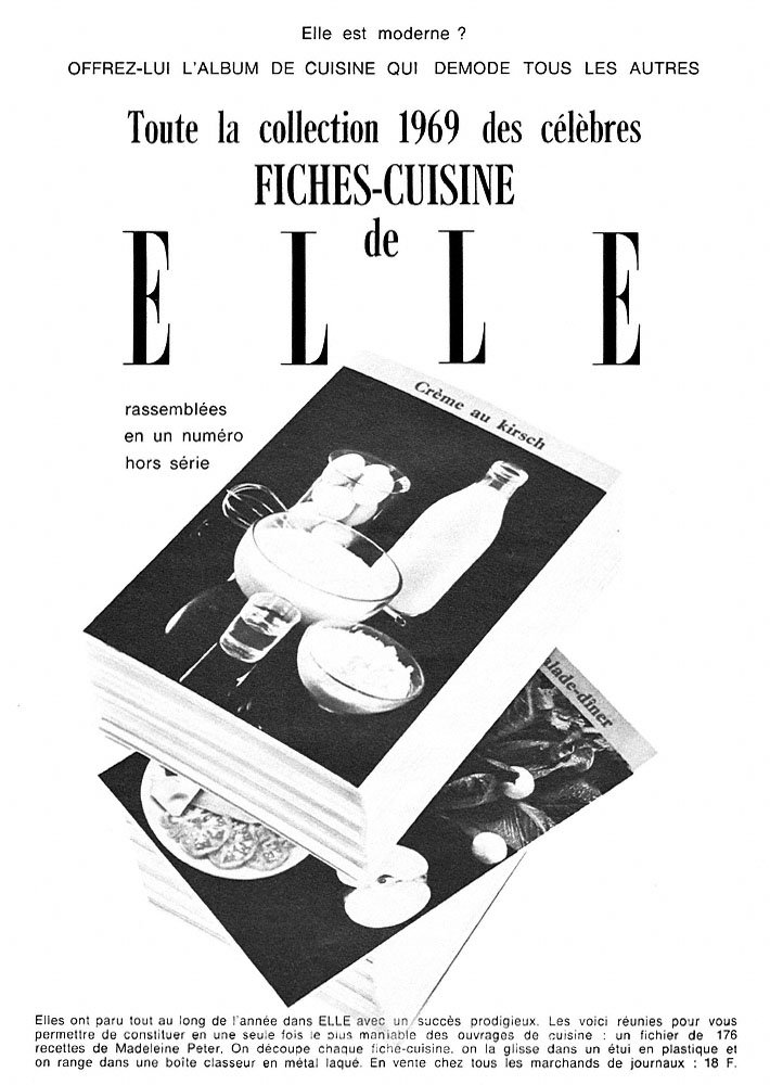 Publicit� Elle 1969