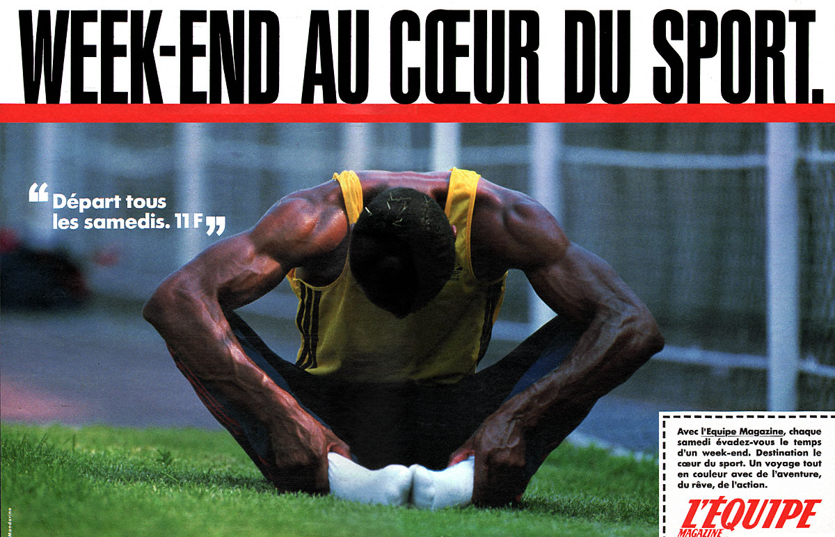 Publicité L'Equipe 1987