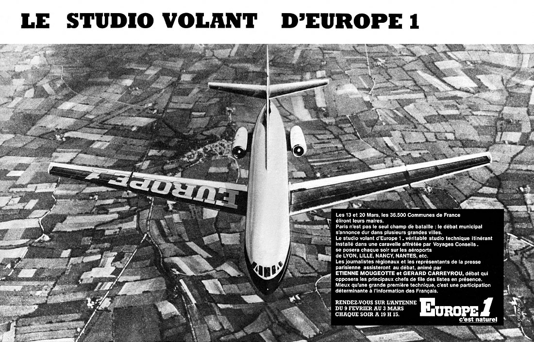 Publicité Europe 1 1977