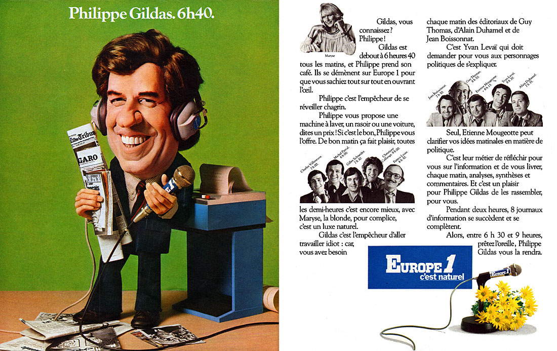 Publicité Europe 1 1977