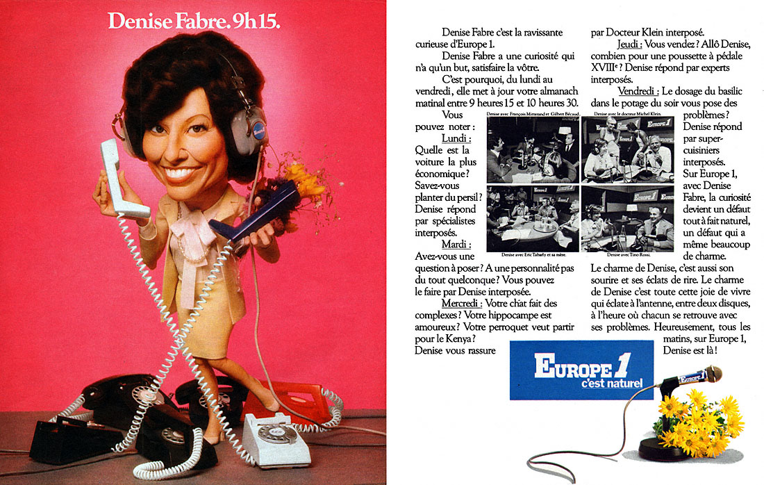 Publicité Europe 1 1977