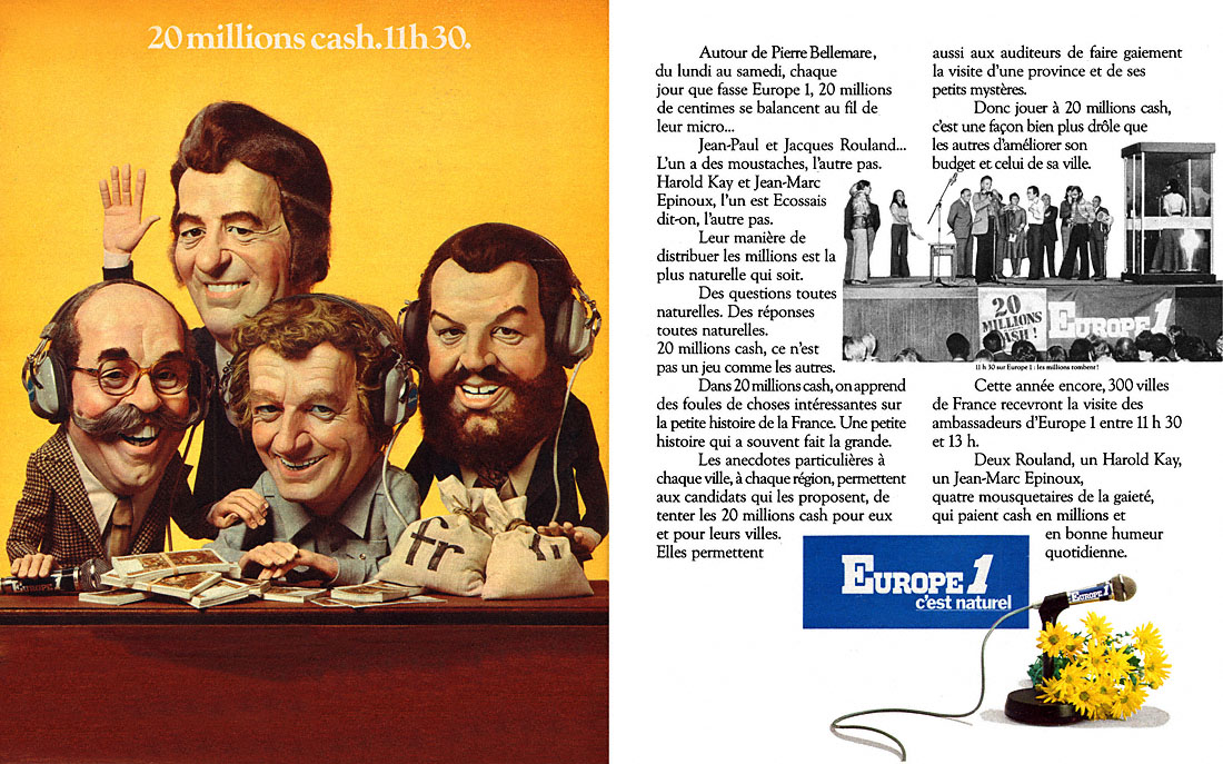 Publicité Europe 1 1977