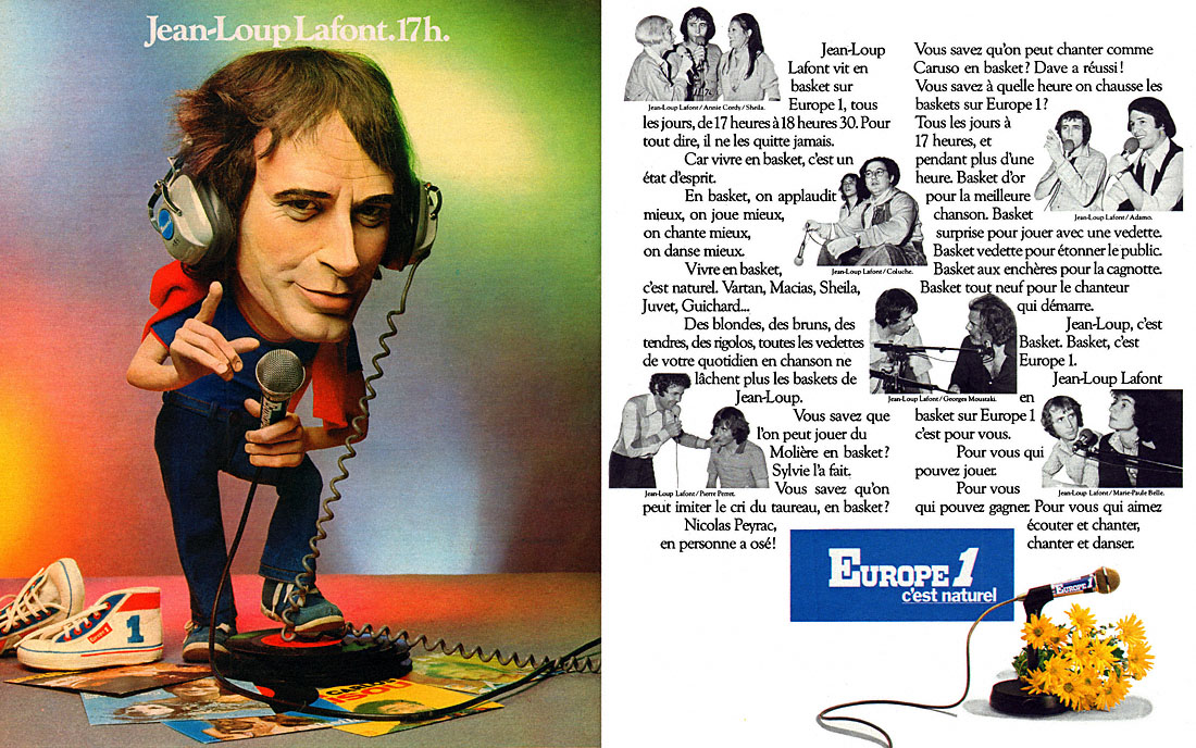 Publicité Europe 1 1977