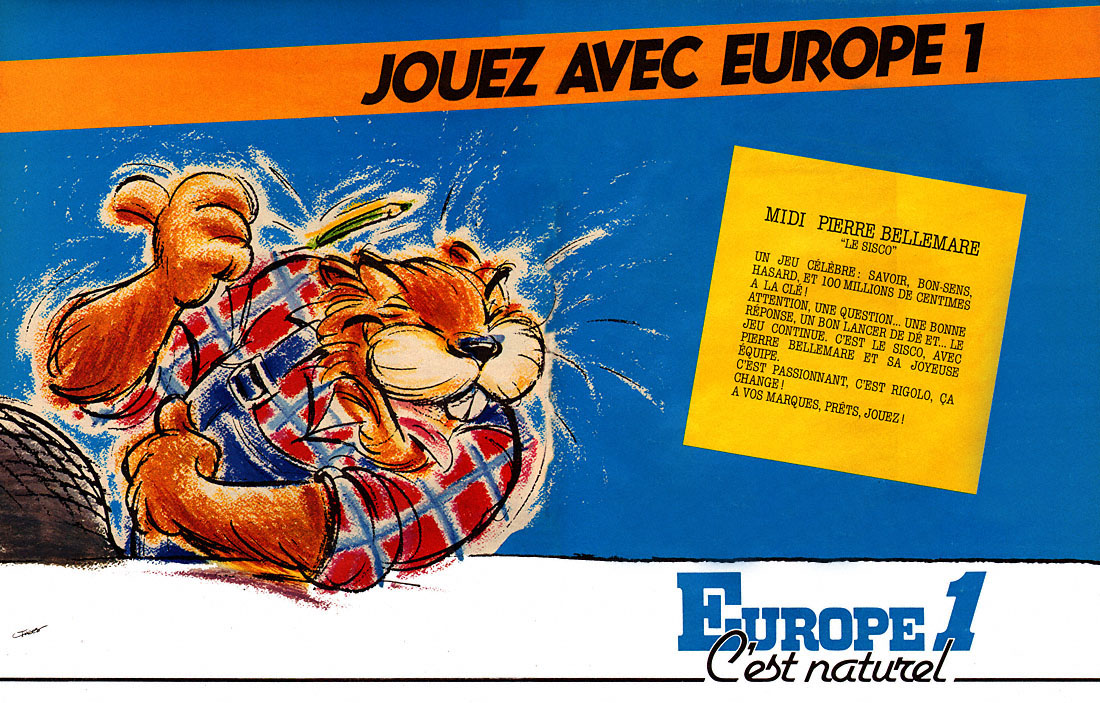 Publicité Europe 1 1980