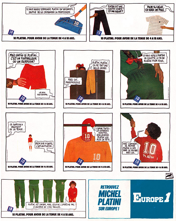 Publicité Europe 1 1982