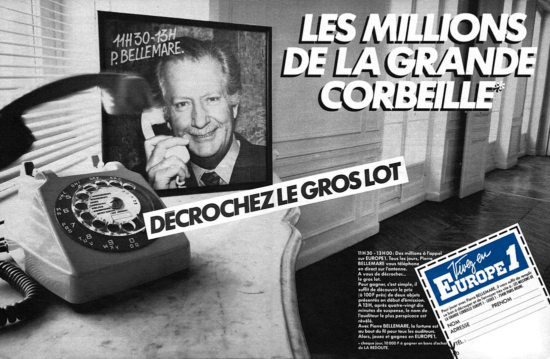 Publicité Europe 1 1984